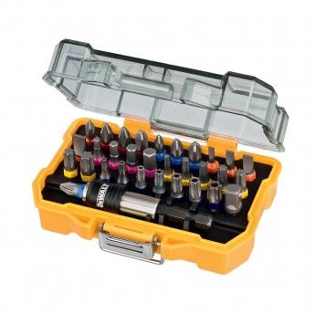 Jogo de 32 pontas, Pz, Ph, Pl, Torx, Torx inviolveis hexagonal e adaptador ref DT7969-QZ DEWALT