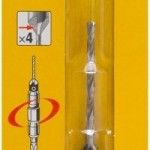 Broca piloto e fogão de 4 cortes de 5mm - sistema "FLIP & DRIVE" Nº 10 refª DT7606-XJ DEWALT Broca piloto e fogão de 4 cortes de 5mm - sistema "FLIP & DRIVE" Nº 10 refª DT7606-XJ DEWALT