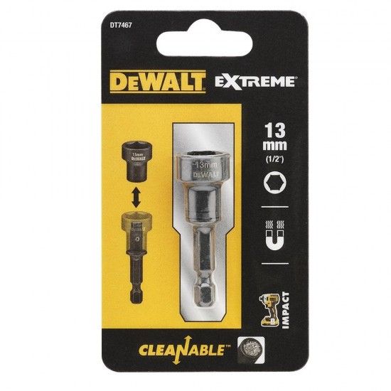 Chave de copo de impacto de fcil limpeza ref DT7467-QZ DEWALT