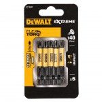 Pontas Torção de Impacto 5 x T40 refª DT7399T-QZ DEWALT Pontas Torção de Impacto 5 x T40 refª DT7399T-QZ DEWALT