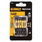 Pontas Toro de Impacto 5 x T30 ref DT7398T-QZ DEWALT