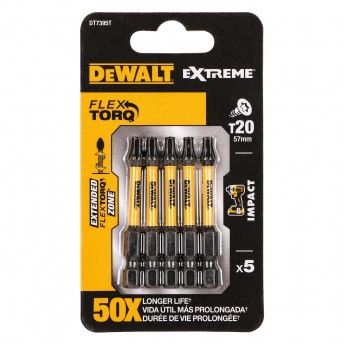 Pontas Toro de Impacto 5 x T20 ref DT7395T-QZ DEWALT