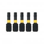 Bits Torção de Impacto 5 x T25 refª DT7382T-QZ DEWALT Bits Torção de Impacto 5 x T25 refª DT7382T-QZ DEWALT