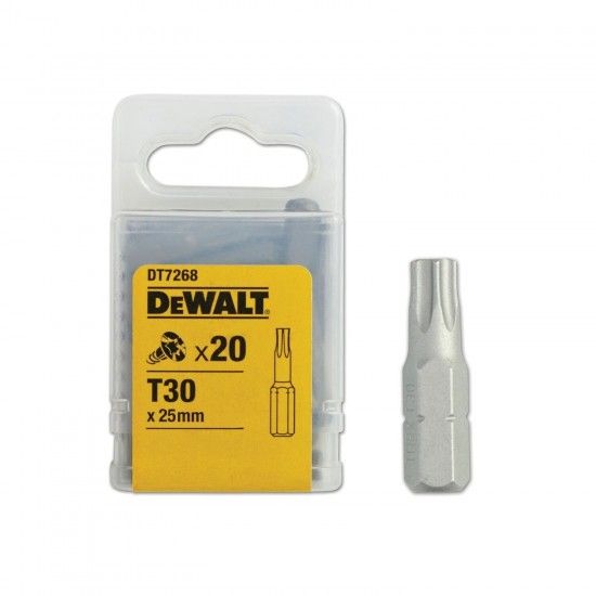 Bits Torx T30x25mm 20PC refª DT7268-QZ DEWALT Bits Torx T30x25mm 20PC refª DT7268-QZ DEWALT