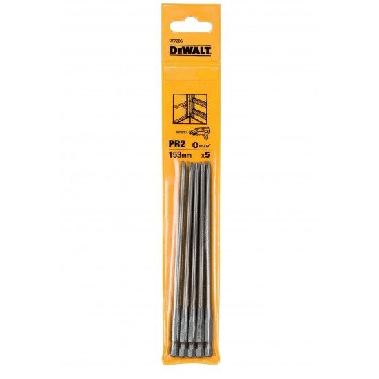 Bits 153mm para painel gesso PR2 5p ref DT7206-QZ DEWALT