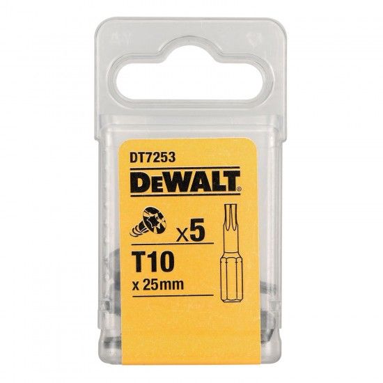 Bits Torx T10x25mm 5P ref DT7253-QZ DEWALT