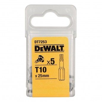 Bits Torx T10x25mm 5P ref DT7253-QZ DEWALT