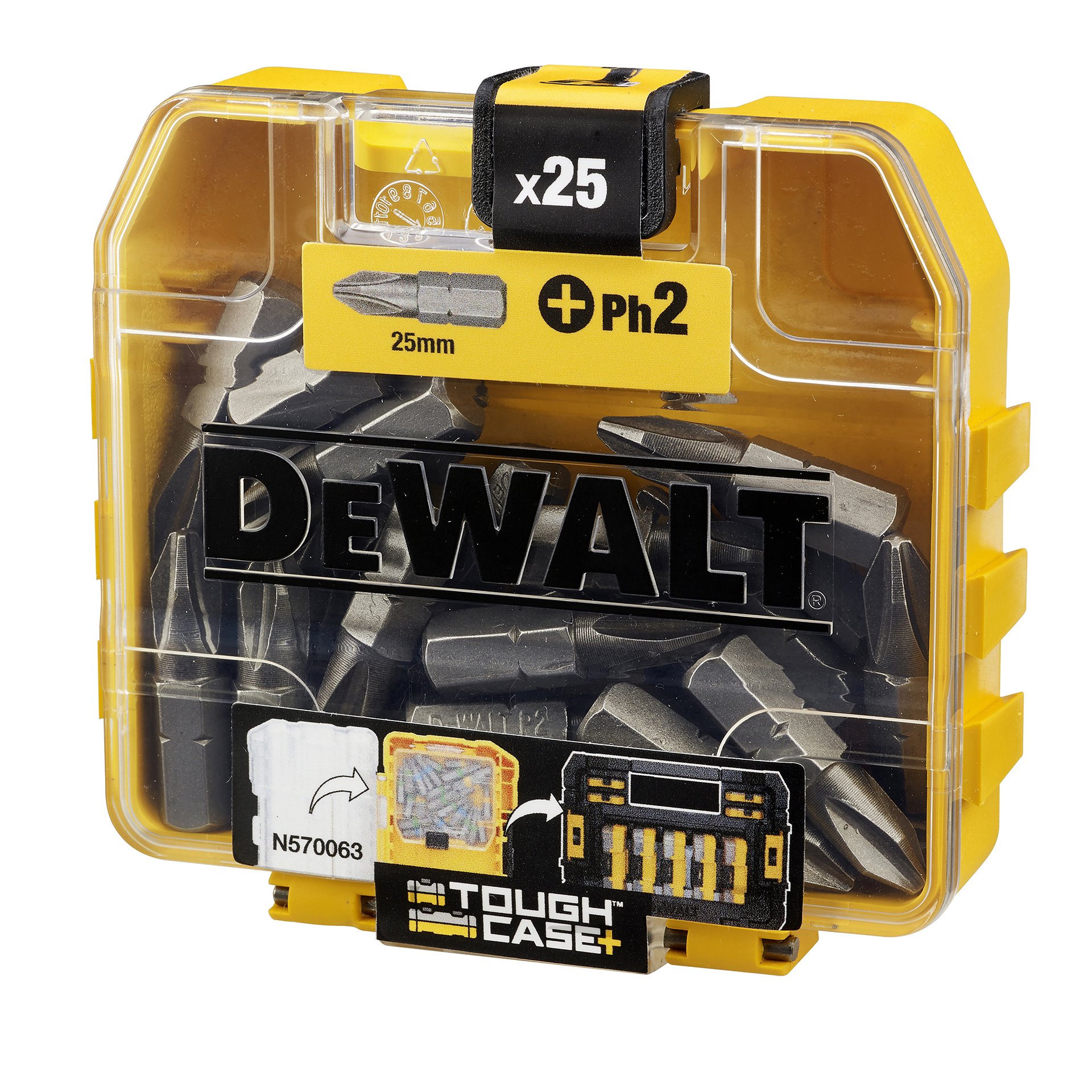 Jogo de 25 pontas Ph2 de 25 mm refª DT71522-QZ DEWALT