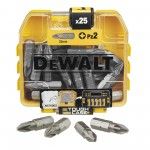 Jogo de 25 pontas Pz2 de 25 mm refª DT71521-QZ DEWALT Jogo de 25 pontas Pz2 de 25 mm refª DT71521-QZ DEWALT
