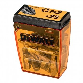 Jogo de 25 pontas Pz2 de 25 mm ref DT71521-QZ DEWALT