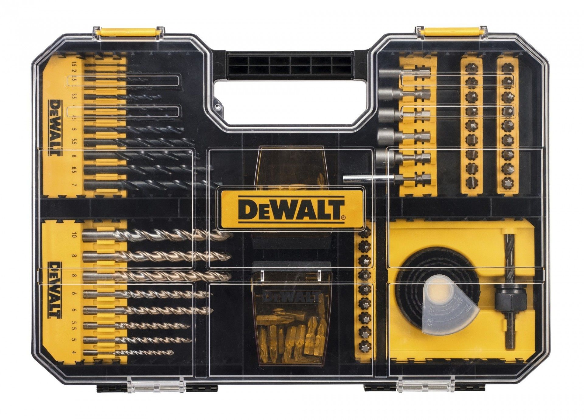 Jogo de 100 peças compatível com o sistema Tstak refª DT71569-QZ DEWALT