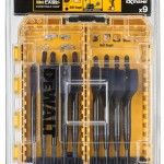 DT70751-QZ Tough Case média, com 9 Bits de lâmina de Madeira refª DT70751-QZ DEWALT DT70751-QZ Tough Case média, com 9 Bits de lâmina de Madeira refª DT70751-QZ DEWALT