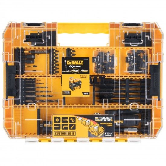 Kit acessórios Toughcase 85pç refª DT70776-QZ DEWALT Kit acessórios Toughcase 85pç refª DT70776-QZ DEWALT