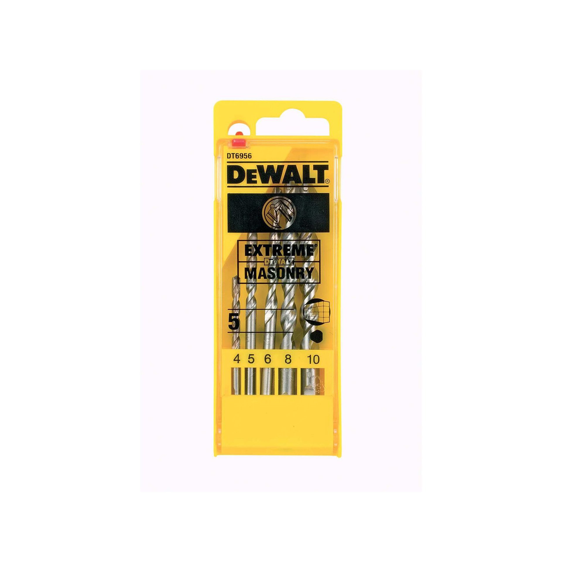 Cassete de plástico com um conjunto de brocas para alvenaria refª DT6956-QZ DEWALT