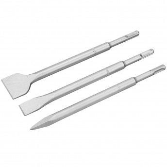 Jogo SDS-Plus: Ponteiro 250mm + Cinzel plano 20x250mm +Cinzel plano 40x250mm ref DT60330-QZ DEWALT
