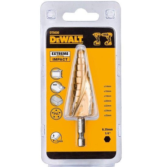 Broca c�nica para metal Extreme Impact � 14-25mm ref� DT5030-QZ DEWALT