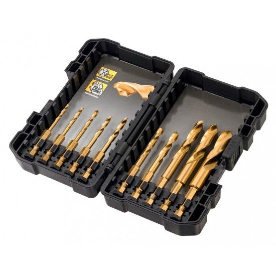 Jogo de 10 Brocas Impact Tor��o TITANIUM ref� DT50050-QZ DEWALT