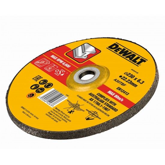 Disco abrasivo 230 x 6.3 x 22.23 mm ref DT43919-QZ DEWALT