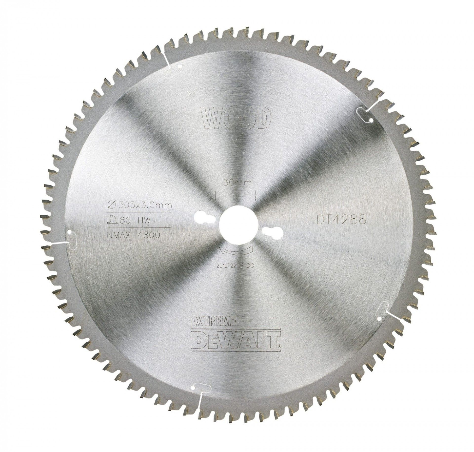 Lâmina para serra circular estacionária 305x30mm 80D refª DT4288-QZ DEWALT