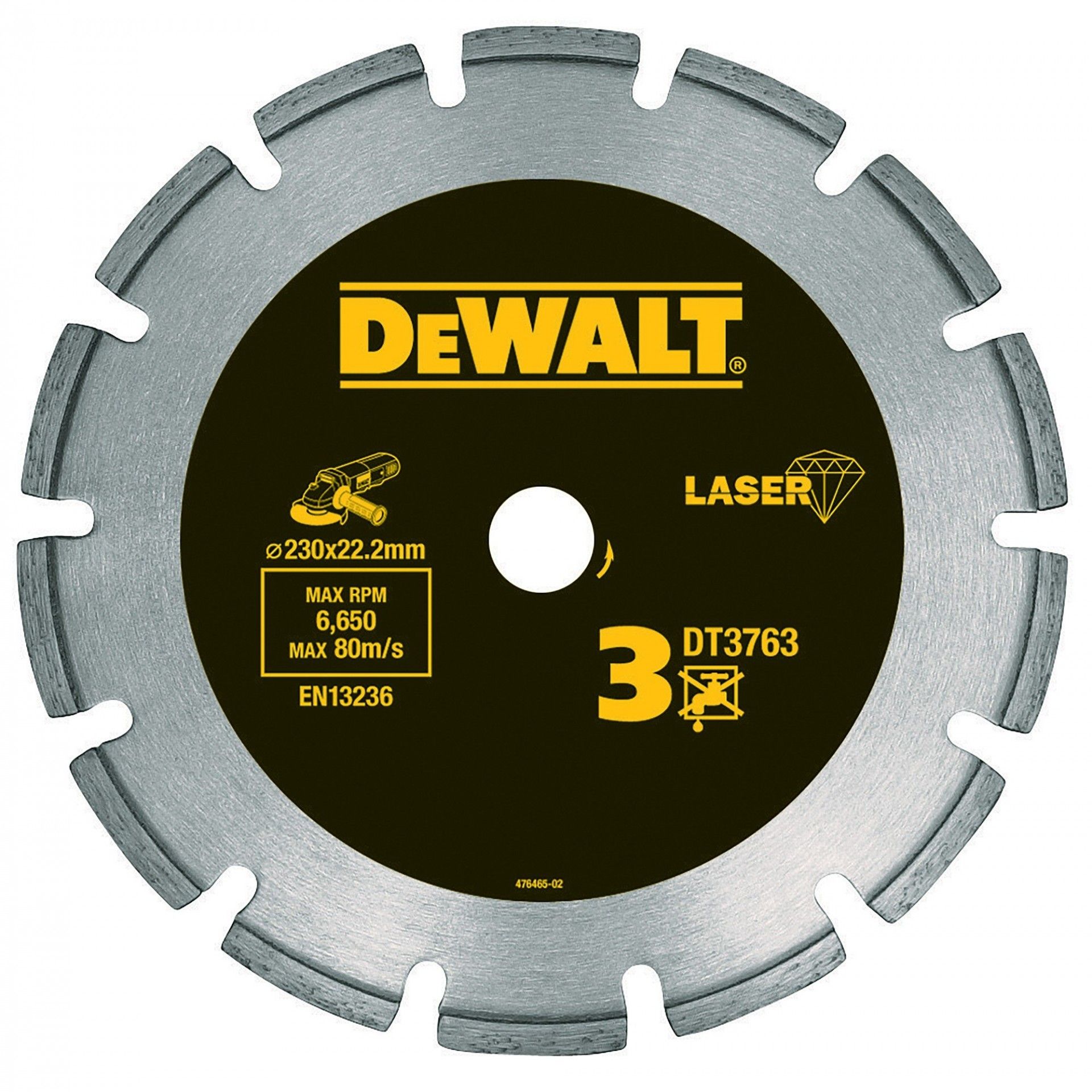 Disco de diamante 125x22.2mm refª DT3761-XJ DEWALT