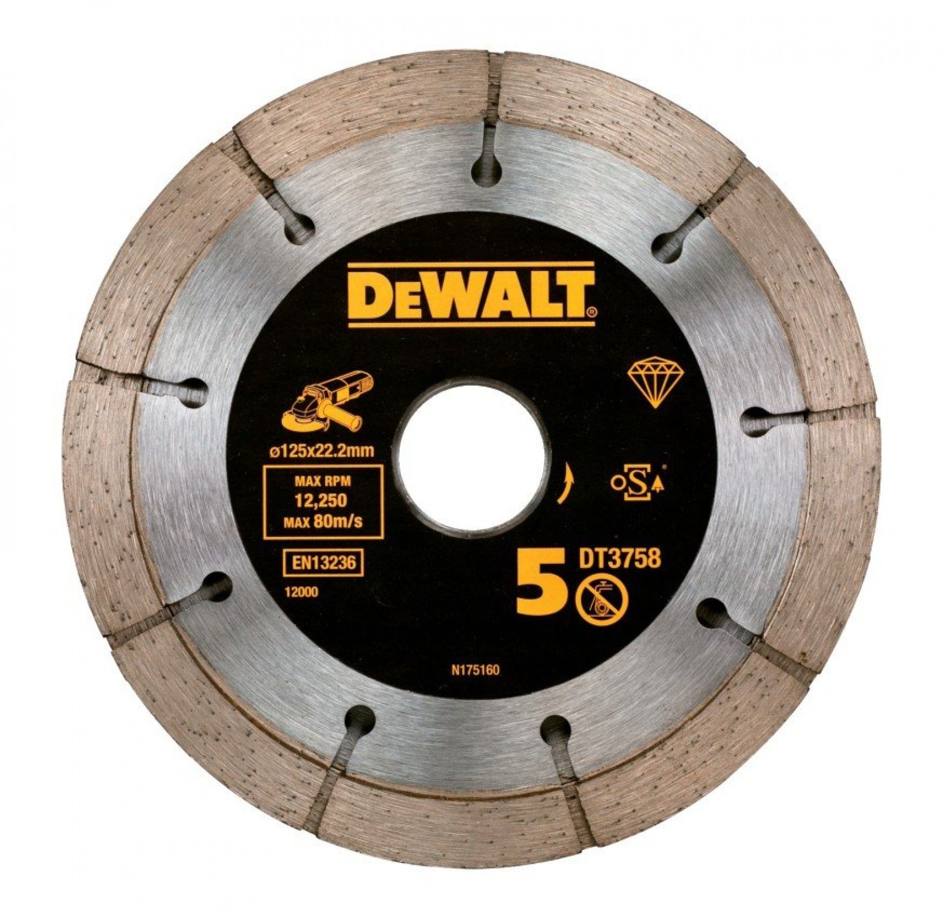 Duplo disco para cortar argamassa de 125mm refª DT3758-QZ DEWALT