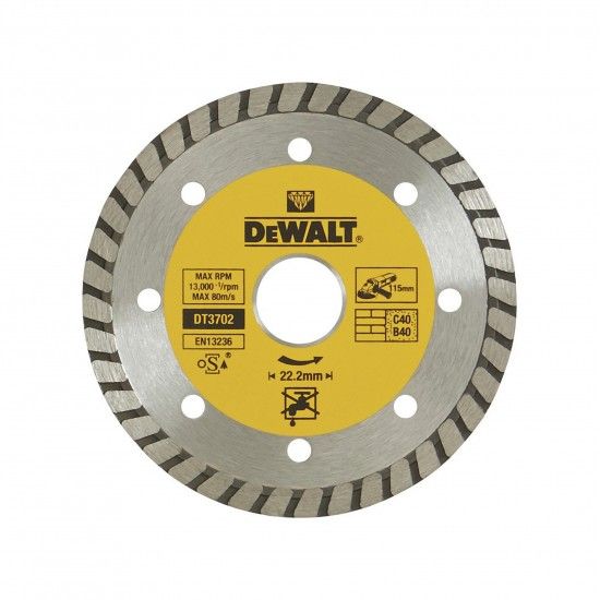 Disco de diamante 115x22.2mm ref DT3702-QZ DEWALT