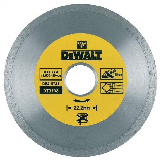 Disco de diamante 115x22.2mm ref DT3703-QZ DEWALT