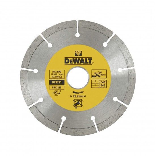 Disco de diamante 125x22.2mm ref DT3711-QZ DEWALT