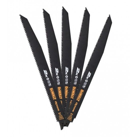 Lâmina de serra sabre bi-metal Extreme 2X de demolição - 305mm 6 - 4,2 mm refª DT2314L-QZ DEWALT Lâmina de serra sabre bi-metal Extreme 2X de demolição - 305mm 6 - 4,2 mm refª DT2314L-QZ DEWALT