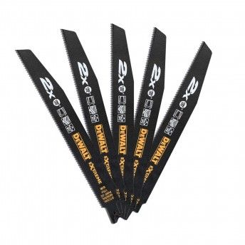 Lmina de serra sabre bi-metal Extreme 2X de demolio 228mm - 1 mm ref DT2308L-QZ DEWALT