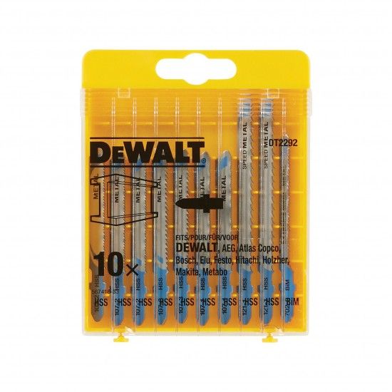 Conjunto de 10 folhas de serra - metal ref DT2292-QZ DEWALT