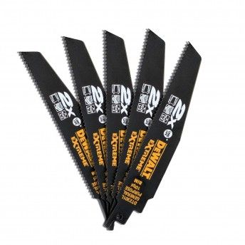 Lâmina de serra sabre bi-metal Extreme 2X de demolição - 152mm - 1mm refª DT2301L-QZ DEWALT Lâmina de serra sabre bi-metal Extreme 2X de demolição - 152mm - 1mm refª DT2301L-QZ DEWALT
