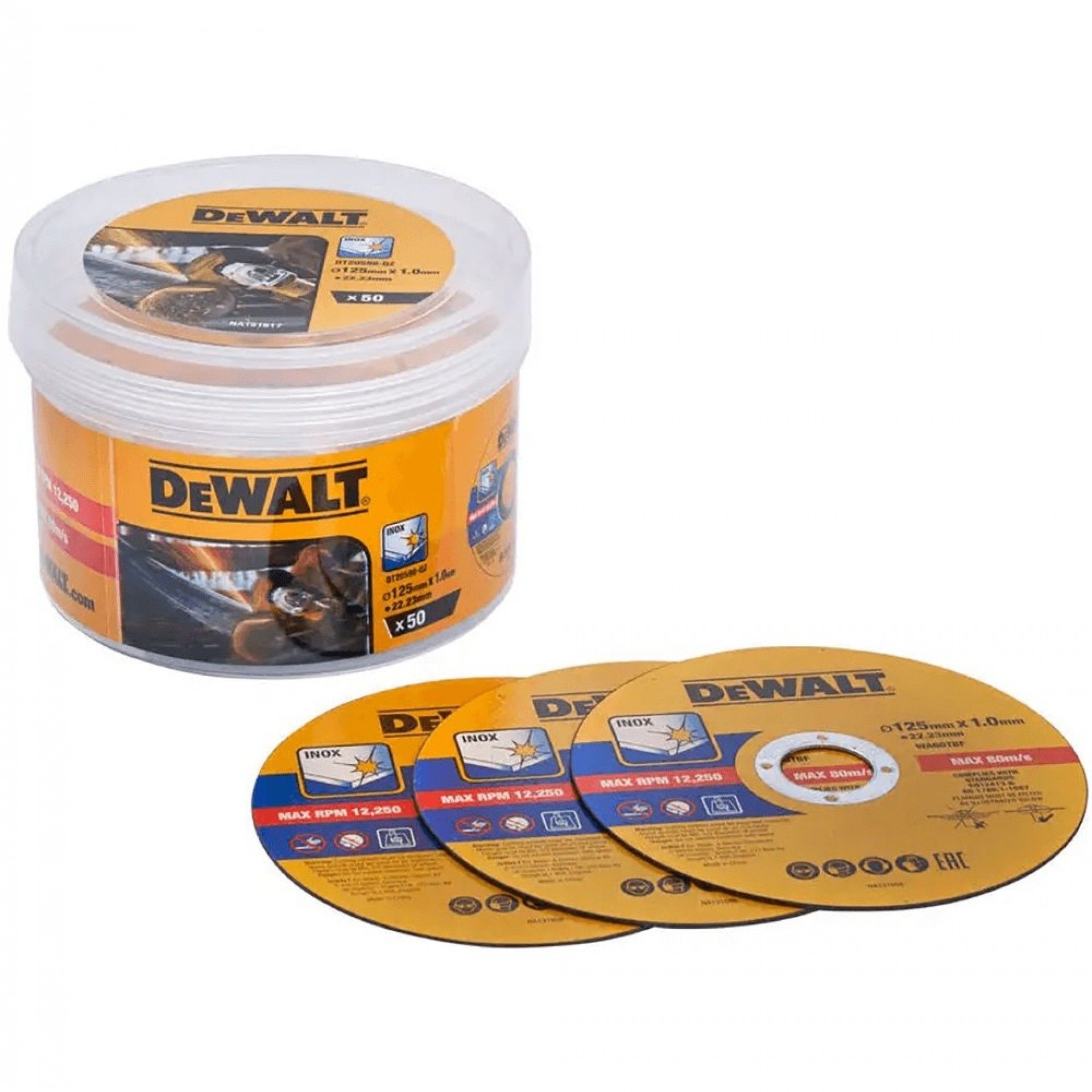 Pack 50 discos 125x1mm refª DT20598-QZ DEWALT