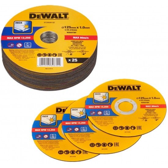 Pack 25 discos 125x1mm ref DT20594-QZ DEWALT