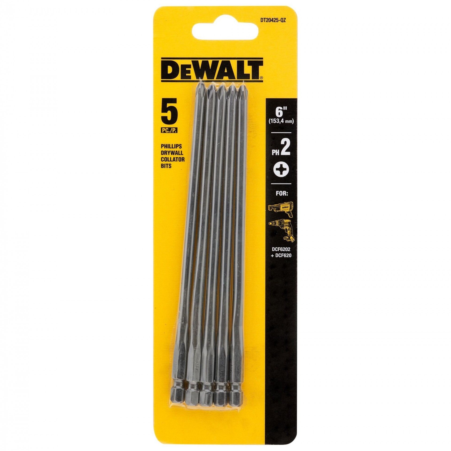 PONTAS PH2 156mm 5PÇ REF DT20425-QZ DEWALT