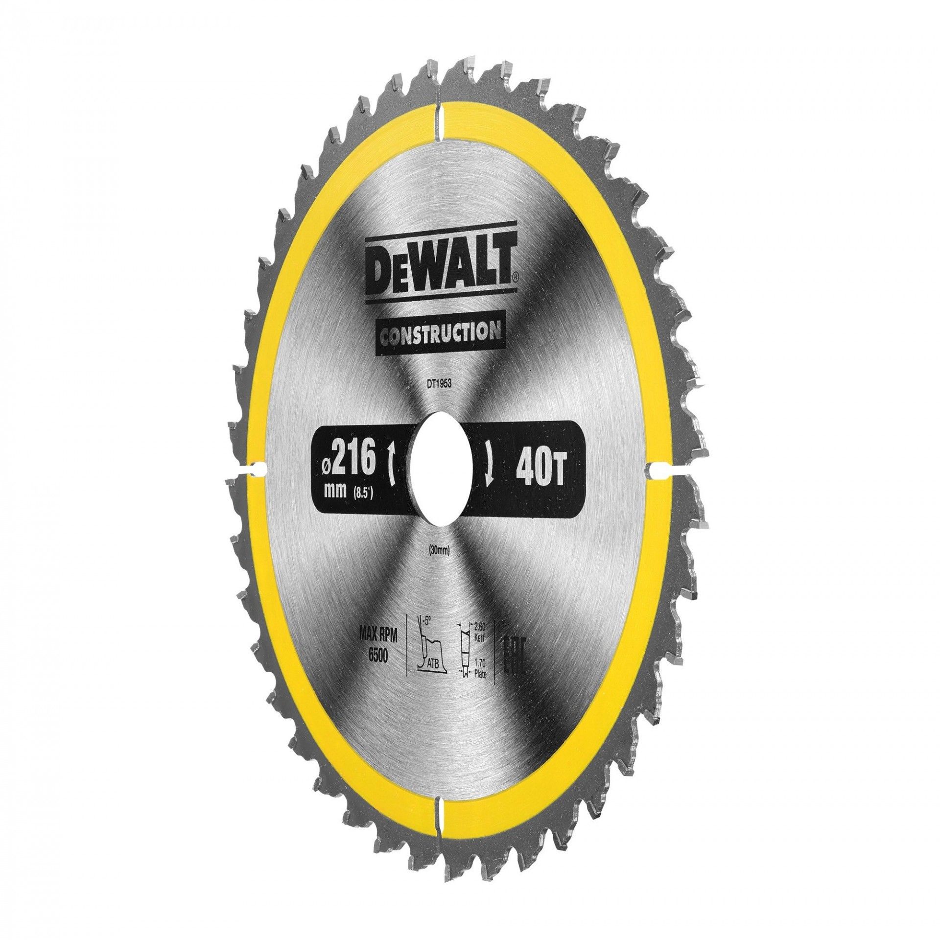 Folha para construção 216x30mm 40D refª DT1953-QZ DEWALT