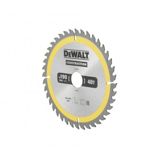 Disco p/madeira 190x30mm 40T (AC) refª DT1945-QZ DEWALT Disco p/madeira 190x30mm 40T (AC) refª DT1945-QZ DEWALT