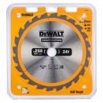 Folha para construção 250x30mm 24D refª DT1956-QZ DEWALT Folha para construção 250x30mm 24D refª DT1956-QZ DEWALT
