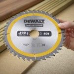 Disco p/madeira 190x30mm 40T (AC) ref DT1945-QZ DEWALT