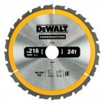 Folha para construção 216x30mm 24D refª DT1952-QZ DEWALT Folha para construção 216x30mm 24D refª DT1952-QZ DEWALT