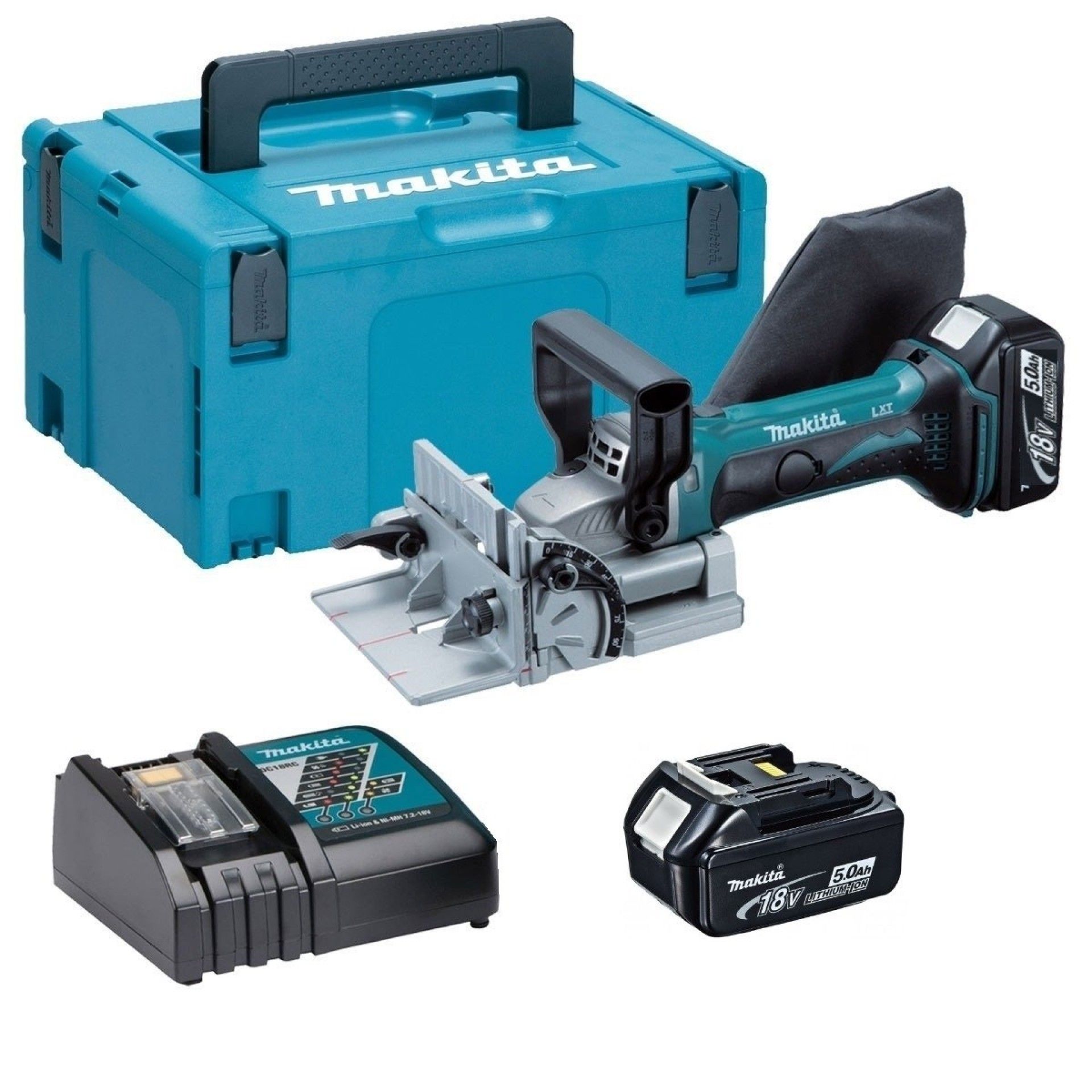 Lameladora 18V LXT 100mm 5Ah 2 bat. DPJ180RTJ Makita
