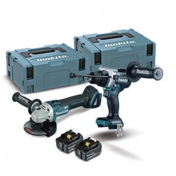 COMBO DGA504Z+DHP486Z+BL1850BX2 5AH ref DLX2413TJ MAKITA