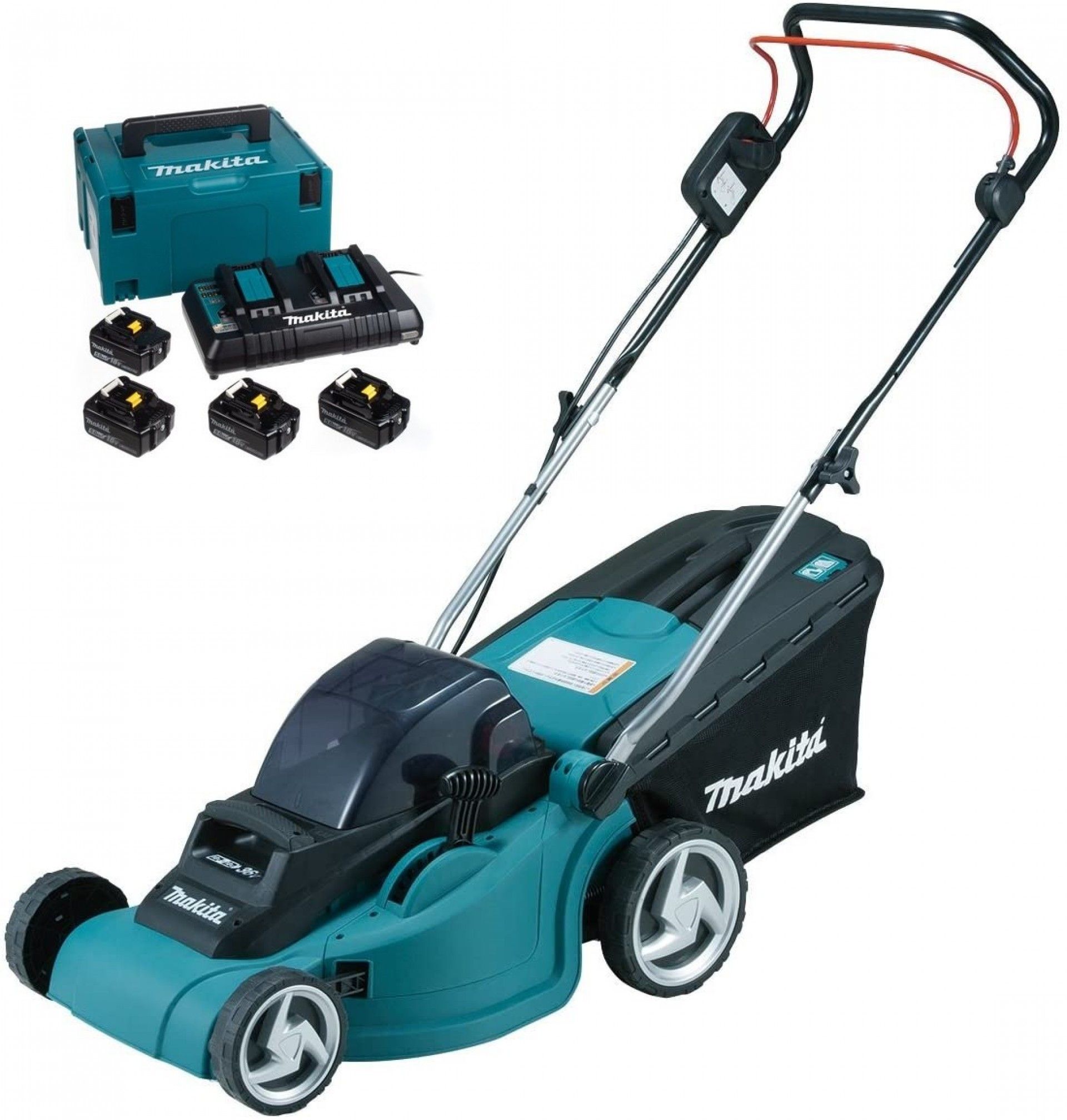 Corta-relvas 18Vx2 LXT 38cm 5,0Ah 4 ba DLM380PT4J Makita