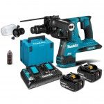 Martelo Ligeiro 18Vx2 LXT 28mm SDS-PL DHR281PT2J Makita Martelo Ligeiro 18Vx2 LXT 28mm SDS-PL DHR281PT2J Makita