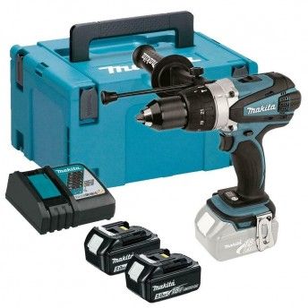 Aparafusadora c/percusso 18V LXT 91mm 5Ah DHP458RTJ Makita