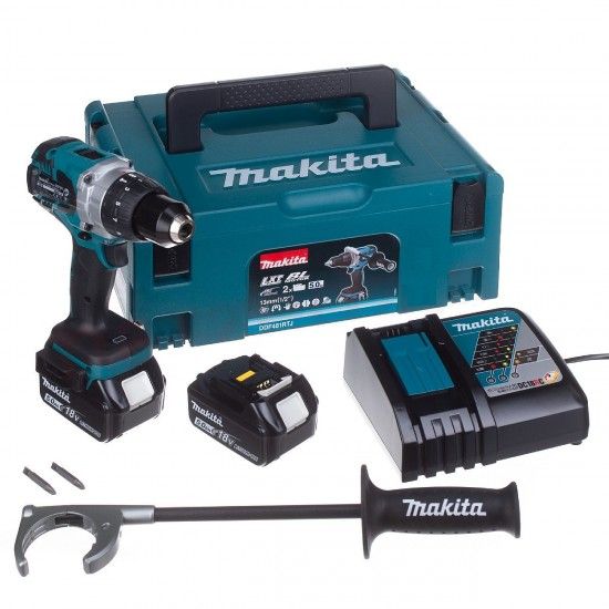 Aparafusadora s/percussão BL 18V LXT 115 DDF481RTJ Makita Aparafusadora s/percussão BL 18V LXT 115 DDF481RTJ Makita