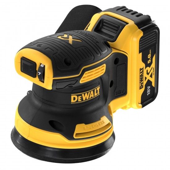 Lixadora Rotorbital sem escovas XR 18V com 2 baterias Li-Ion 5,0 Ah refª DCW210P2-QW DEWALT Lixadora Rotorbital sem escovas XR 18V com 2 baterias Li-Ion 5,0 Ah refª DCW210P2-QW DEWALT