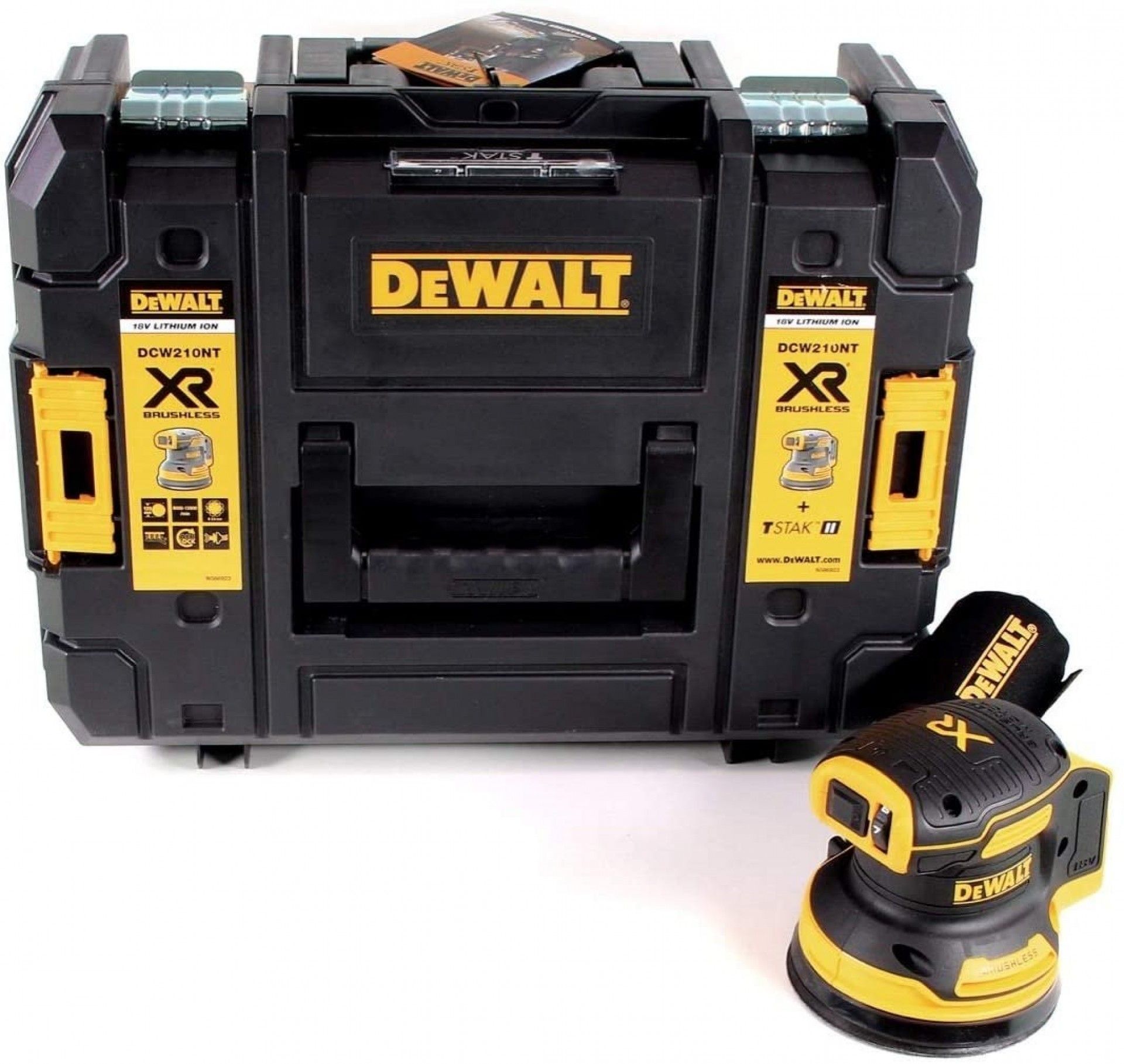 Lixadora Rotorbital sem escovas XR 18V sem carregador/bateria refª DCW210NT-XJ DEWALT