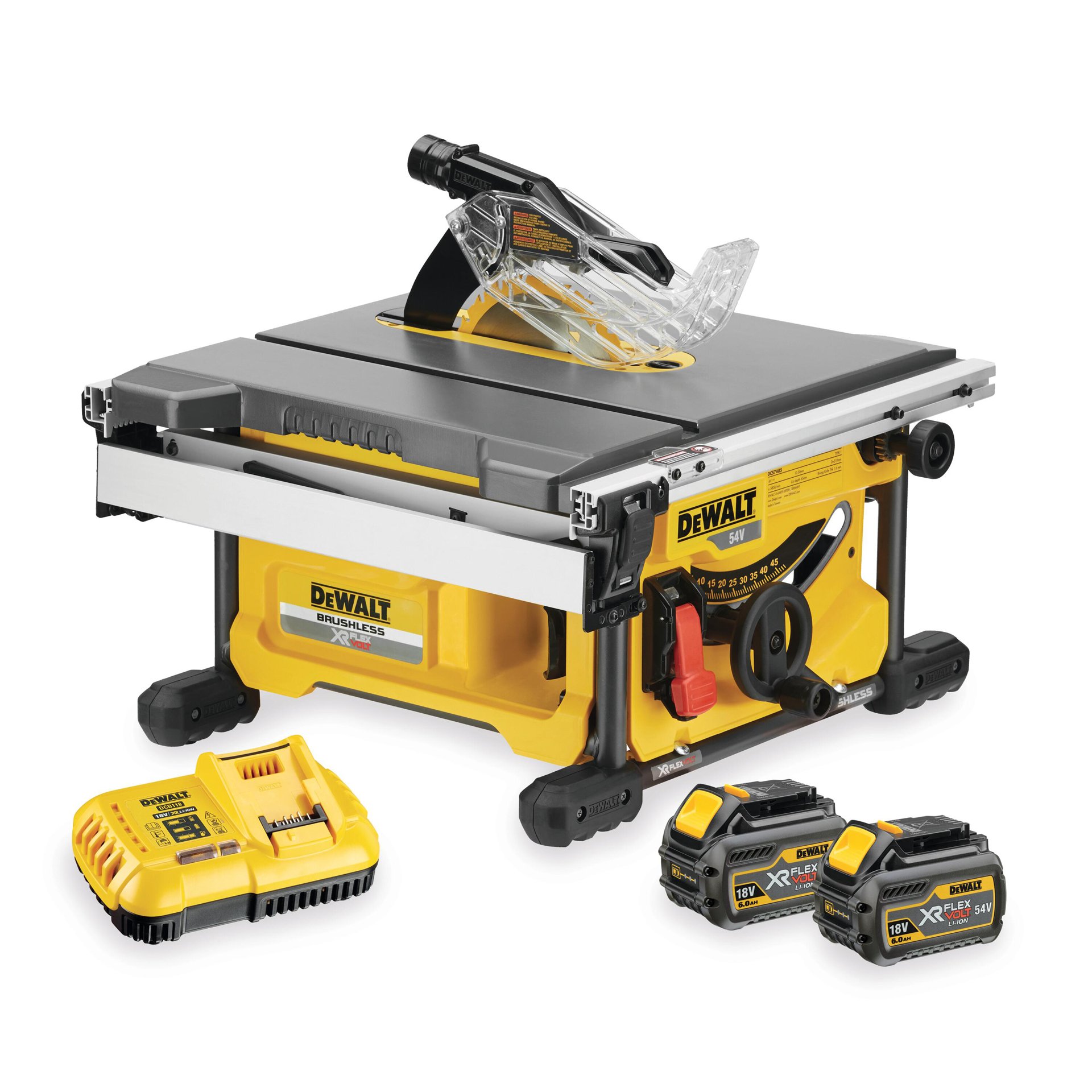 Serra de Mesa sem escovas XR FLEXVOLT 54V refª DCS7485T2-QW DEWALT