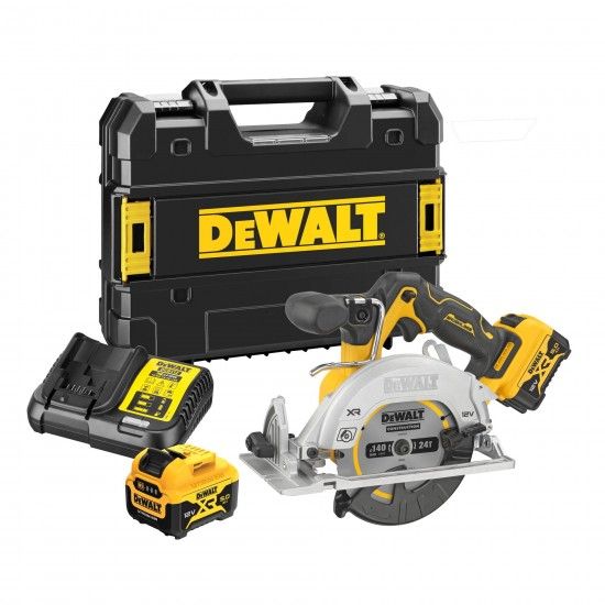 Serra Circular sem escovas XR 12V (2x5.0Ah) ref DCS512P2-QW DEWALT